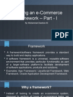 Planning An E-Commerce Framework - Part - I: By: Muhammad Zeeshan Ali
