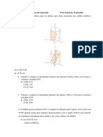 Ciência dos materiais - Lista 5