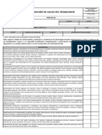 PRM-RG-20 Declaracion de Salud Del Trabajador