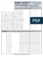 7º Ano - 3º Trimestre-2015 - 4 Lista de Exercícios (Plano Cartesiano)