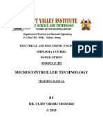 Microcontroller Lecture Notes Module III