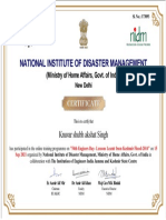 National Institute of Disaster Management: (Ministry of Home Affairs, Govt. of India)