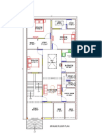Ground Floor Plan: Kitchen 8'X7'3"