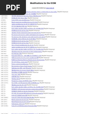 All Icom Mods From Mods Dk In One File Radio Electrical Connector