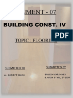 Building Const. Iv: Assignment - 07