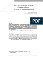 Cely, F.E. (2011) - El Yo Como Tema de Análisis Fenomenológico.