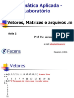 Aula 2 - Vetores, Matrizes e Arquivos