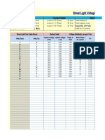 (39) Street Light Pole Voltage Drop Calculation(1.1.17)