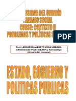 ESTADO, GOBIERNO Y POLITICAS PUBLICAS