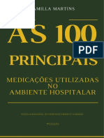100 Medicações mais utilizadas em hospitais.