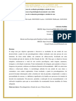 O Processo de Avaliacao Psicologica Estudo de Caso