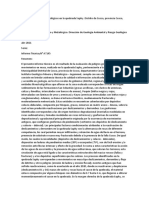 Evaluación de Peligros Geológicos en La Quebrada Saphy