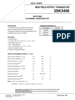 Mos Field Effect Transistor: Data Sheet