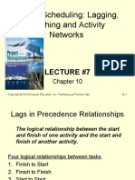 Lecture 6 - Project Scheduling - Lagging Crashing and Activity Networks