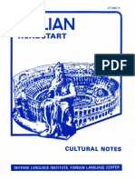 Italian Headstart Cultural Notes