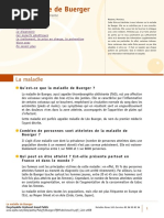 Maladie de Buerger : Diagnostic et Traitement | PDF | Médecine clinique