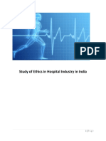 Study of Ethics in Hospital Industry in India