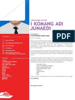 I Komang Adi Junaedi: Application Letter