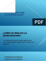 Diseño metodológico investigación