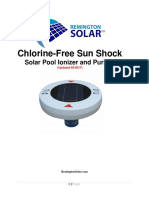 Chlorine-Free Sun Shock: Solar Pool Ionizer and Purifier