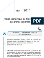 Grandes orientations économiques du Front National