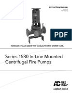 Series 1580 In-Line Mounted Centrifugal Fire Pumps: Instruction Manual