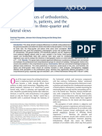 Smile Preferences of Orthodontists, General Dentists, Patients, and The General Public in Three-Quarter and Lateral Views