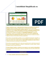 Sistema de Contabilidad Simplificada en Excel