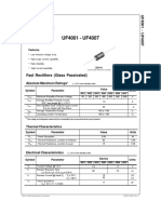 UF4001 - UF4007: Fast Rectifiers (Glass Passivated)