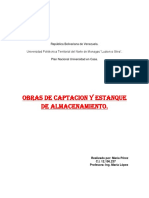 Tema 2. Obras de Captacion y Estanque de Almacenamiento.