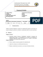 Programa de Administración Financiera 2021