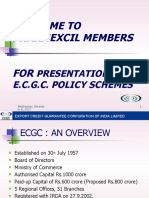 Welcome To Pharmexcil Members FOR: Presentation On E.C.G.C. Policy Schemes