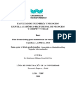 Plan de marketing para incrementar las ventas de la botica Copedsac