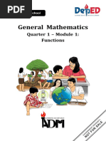 General Mathematics: Quarter 1 - Module 1: Functions