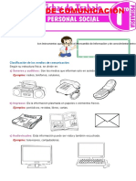 Medios de Comunicación para Primer Grado de Primaria