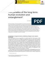 The Paradox of The Long Term: Human Evolution and Entanglement