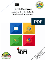 Earth Science: Quarter 1 - Module 2: Rocks and Minerals