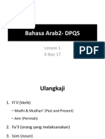 Bahasa Arab II - Sesi 1