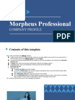 Morpheus Professional company profile by Slidesgo