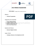 Actividad 1 - Investigar Todos Los Subtemas Del Tema 3 