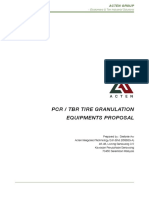 PCR / TBR Tire Granulation Equipments Proposal: - Elastomers & Tire Industrial Solutions