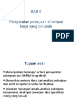 Persyaratan pekerjaan modern dan analisis pekerjaan