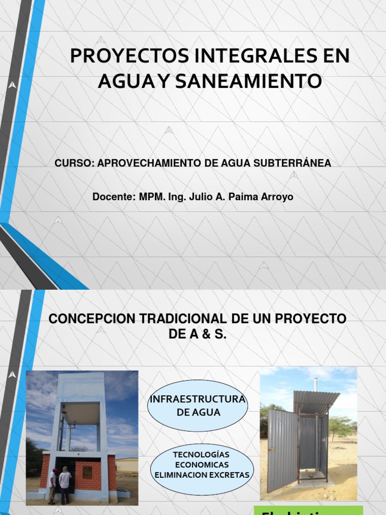 Proyectos Integrales en Agua y Saneamiento | PDF | Saneamiento | Agua