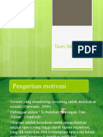 Teori Motivasi Menurut Maslow