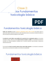 Clase 2. Fundamentos Tóxicos