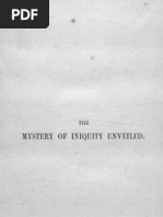 The Mystery of Iniquity Unveiled