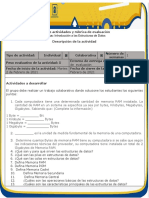 Guía de Actividades y Rúbrica de Evaluación - Introducción A Las Estructuras de Datos.