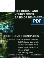 Biological and Neurological Basis of Behavior