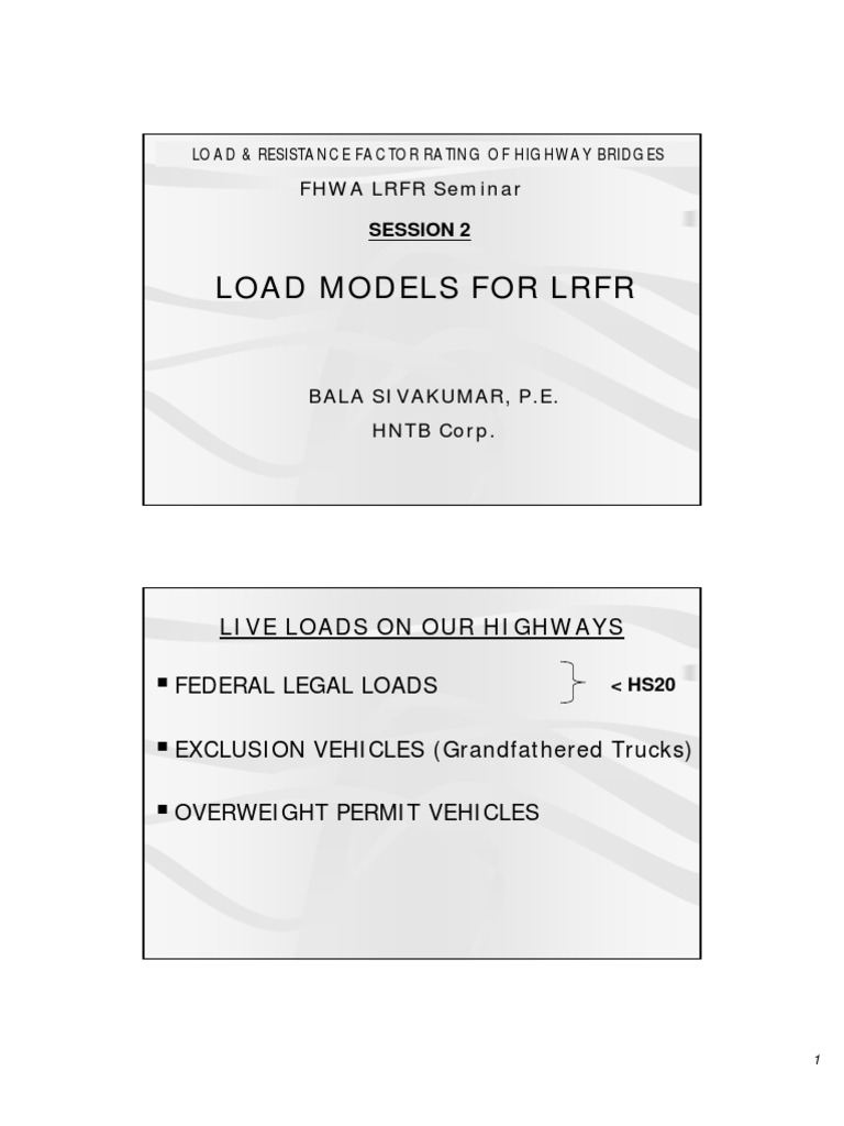 Aashto New Legal Loads | PDF | Truck | Axle