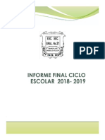 Informe Final Ciclo 2018-2019